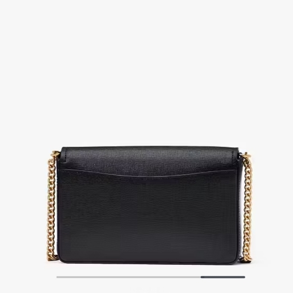 Kate Spade Morgan Chain Wallet Black Bow Crossbody - Picture 4 of 9
